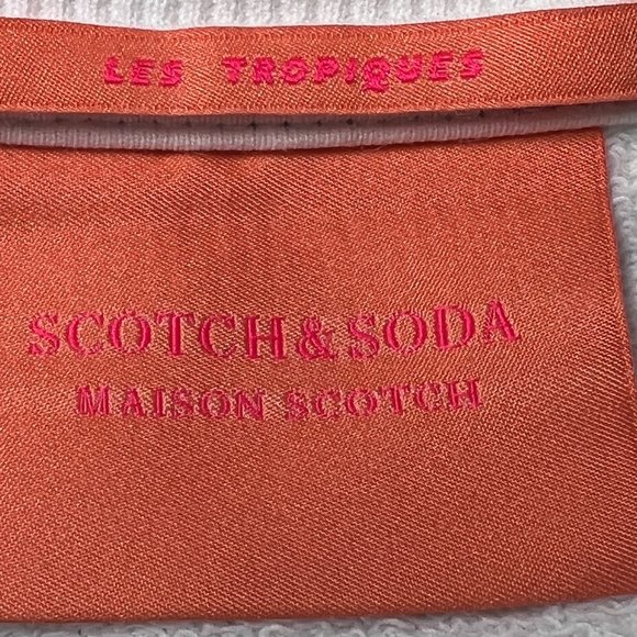 Scotch & Soda Les Tropiques Floral V-Panel Cotton Sweatshirt Medium - Picture 8 of 12